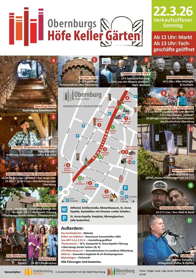 Programm FrühlingsMarkt Obernburg 2026